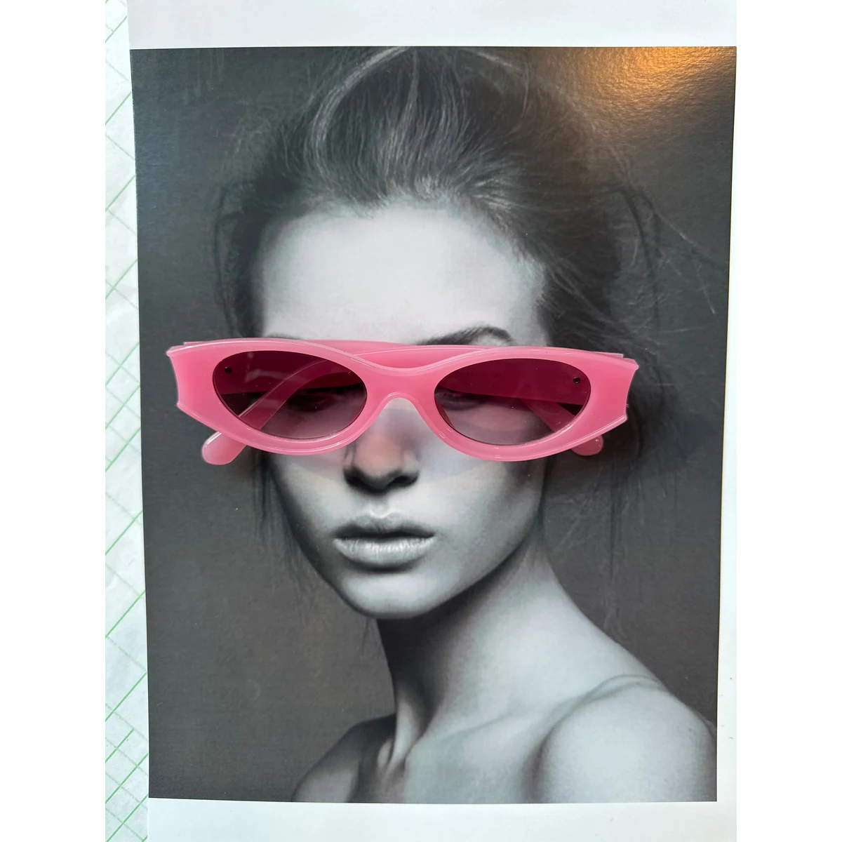 Glossy Pink Tined Sunglasses thumbnail 3