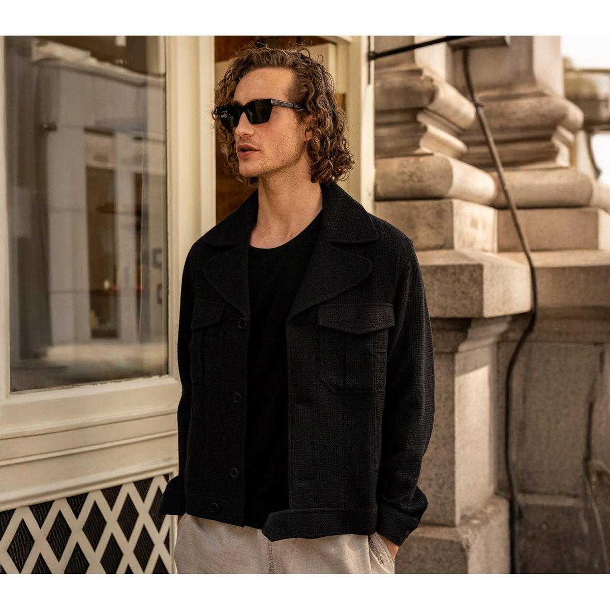 Premium WAFFLE WEAVE JACKET thumbnail 3