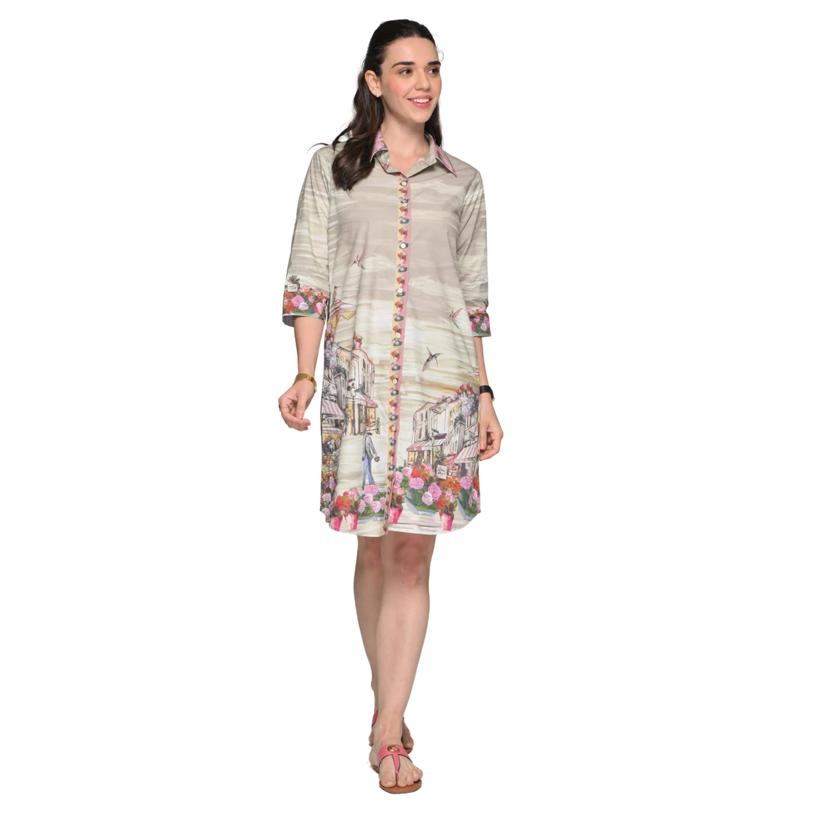 Premium Women's Riviera Fruits Middi Dress thumbnail 4