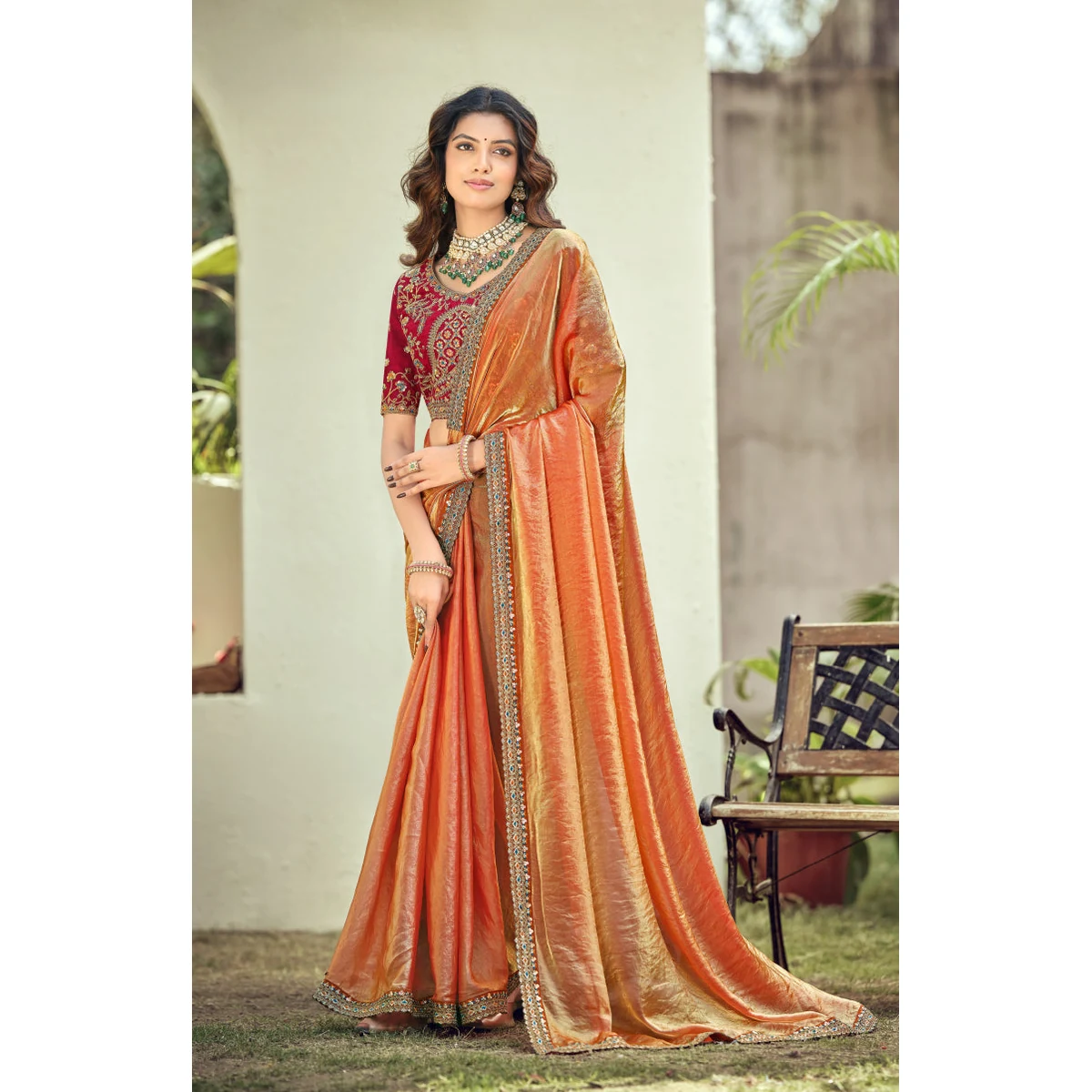 Premium Tasvira Satin Saree for Festive Wear