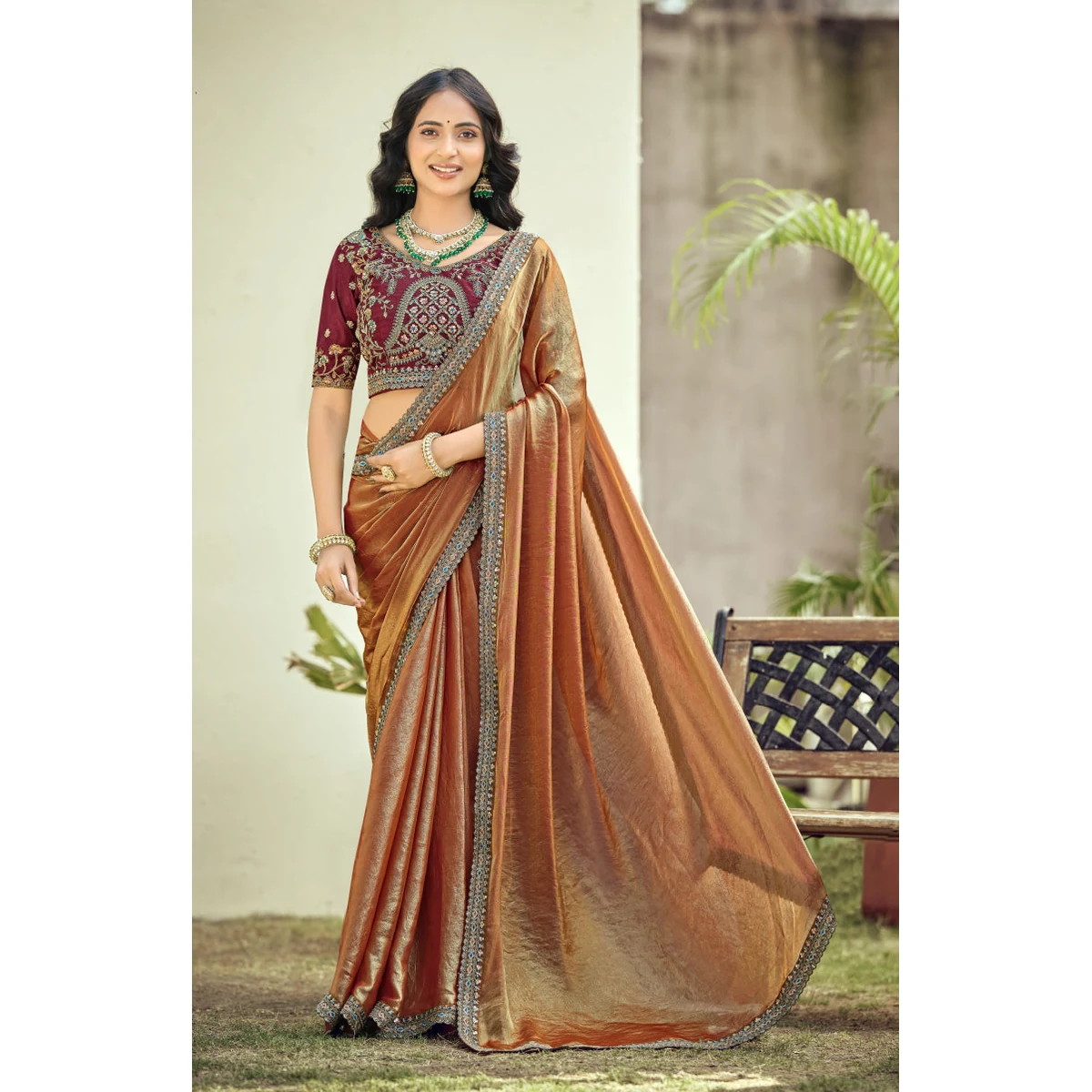 Premium Tasvira Satin Saree for Festive Wear thumbnail 4
