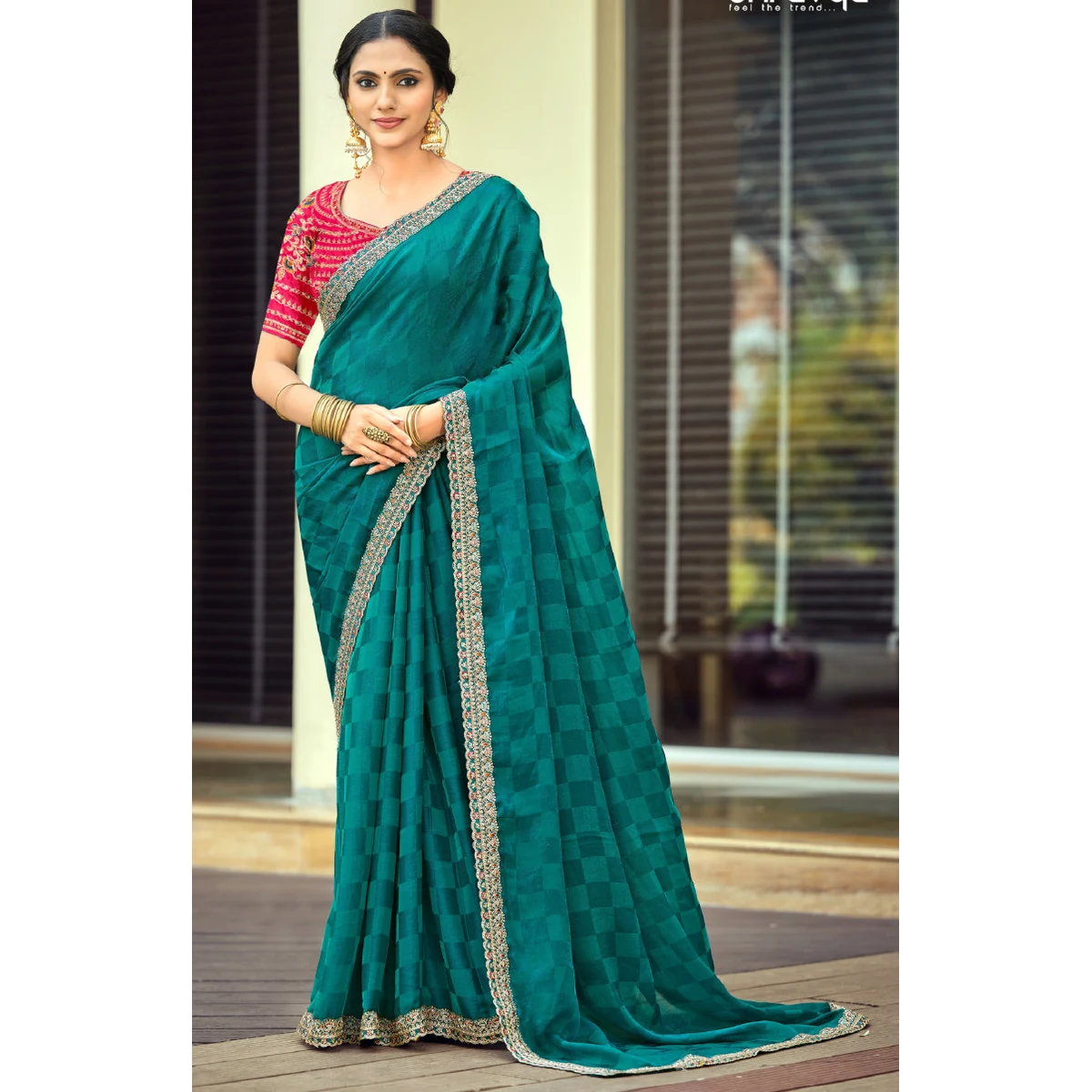 Premium Zerina Satin Saree for Festive Wear