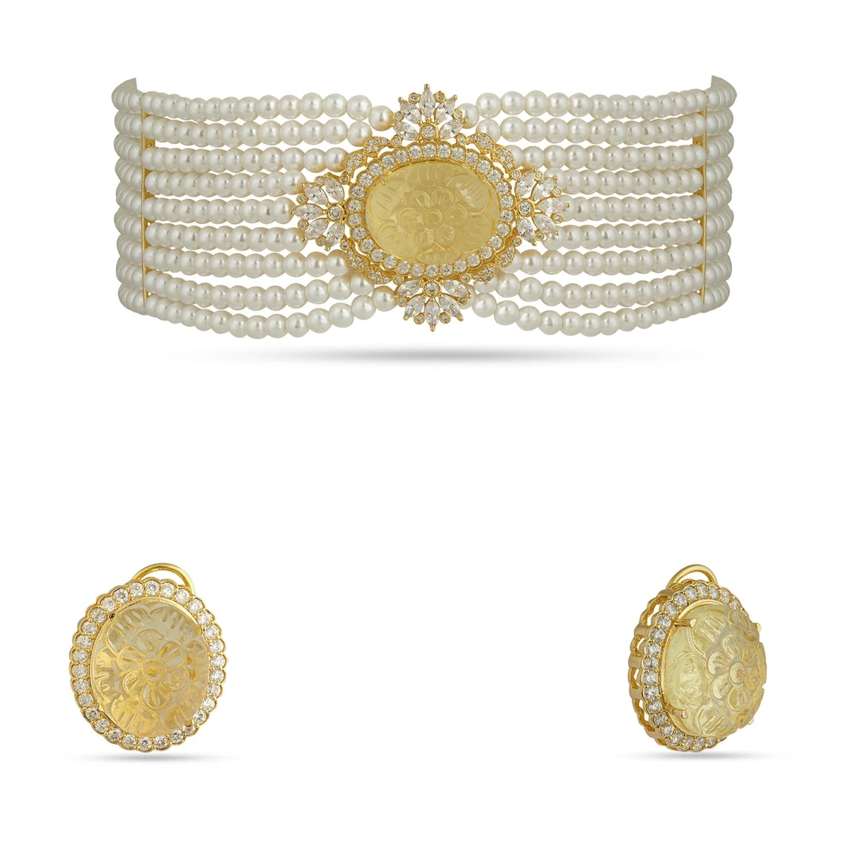 Premium Angelica - Carved Doublet & Pearl Choker thumbnail 2