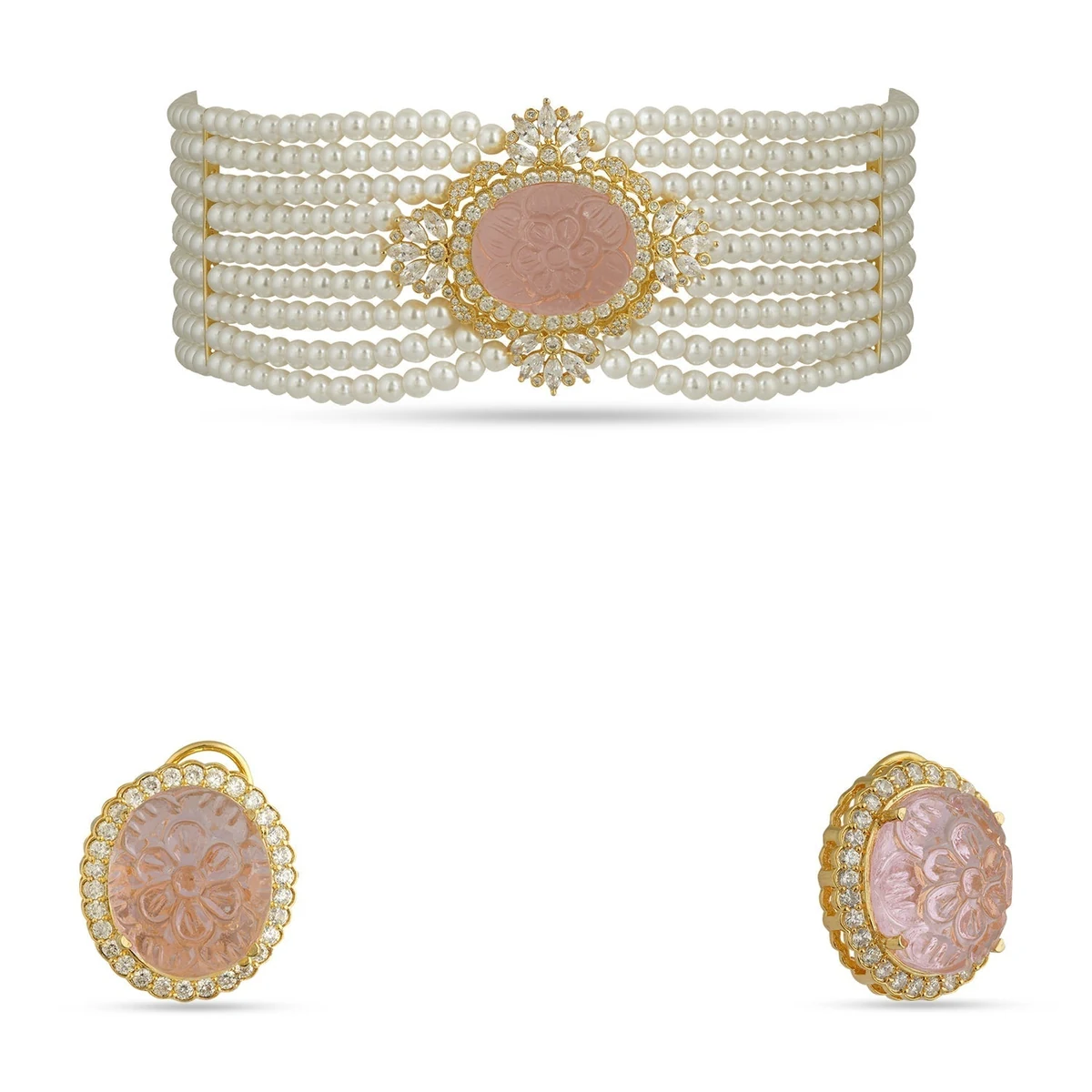 Premium Angelica - Carved Doublet & Pearl Choker thumbnail 3