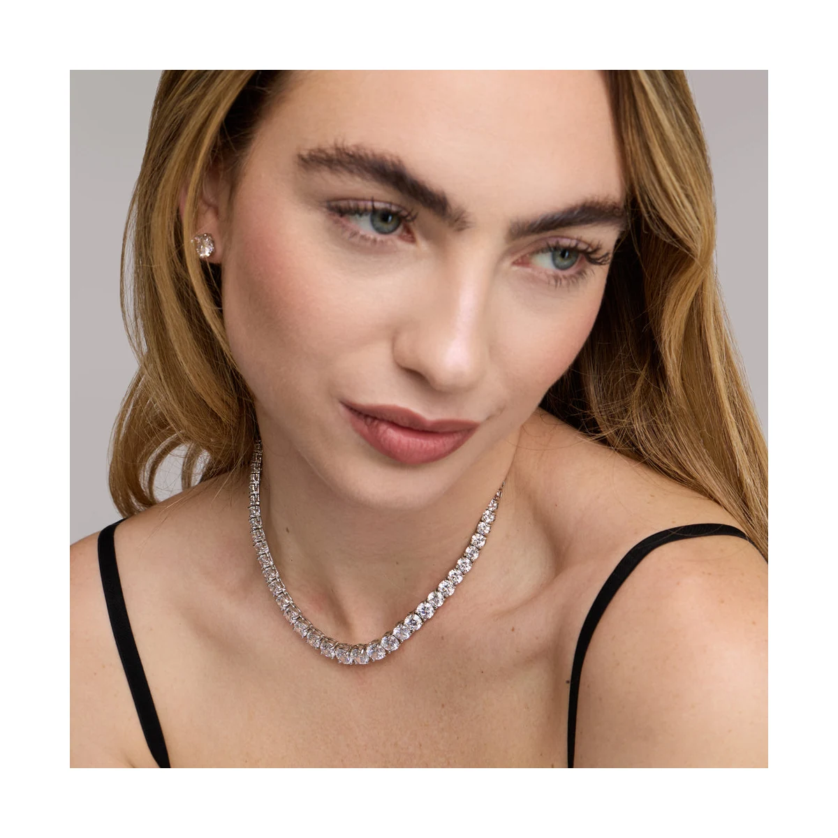 Premium Basheera - Tennis Necklace Set thumbnail 2