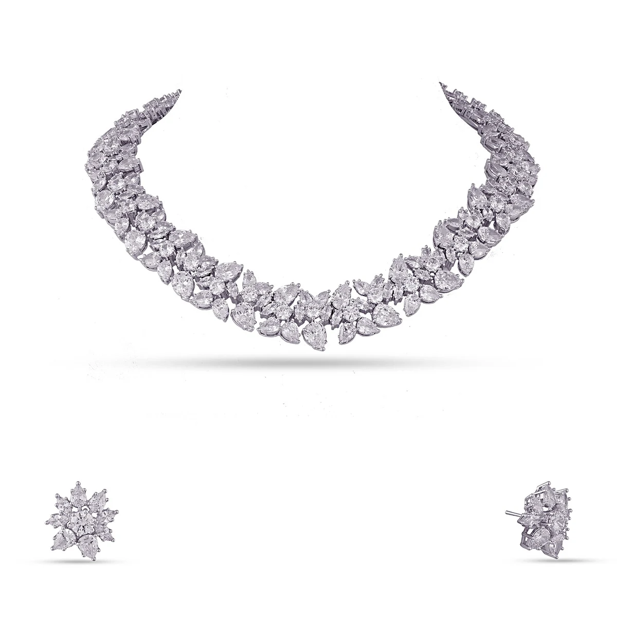 Premium Basbas - CZ Necklace Set