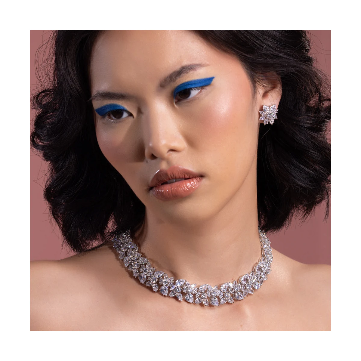 Premium Basbas - CZ Necklace Set thumbnail 2