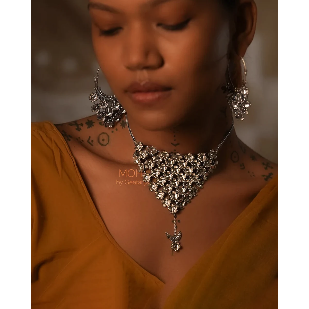 Premium Mogra Silver Necklace