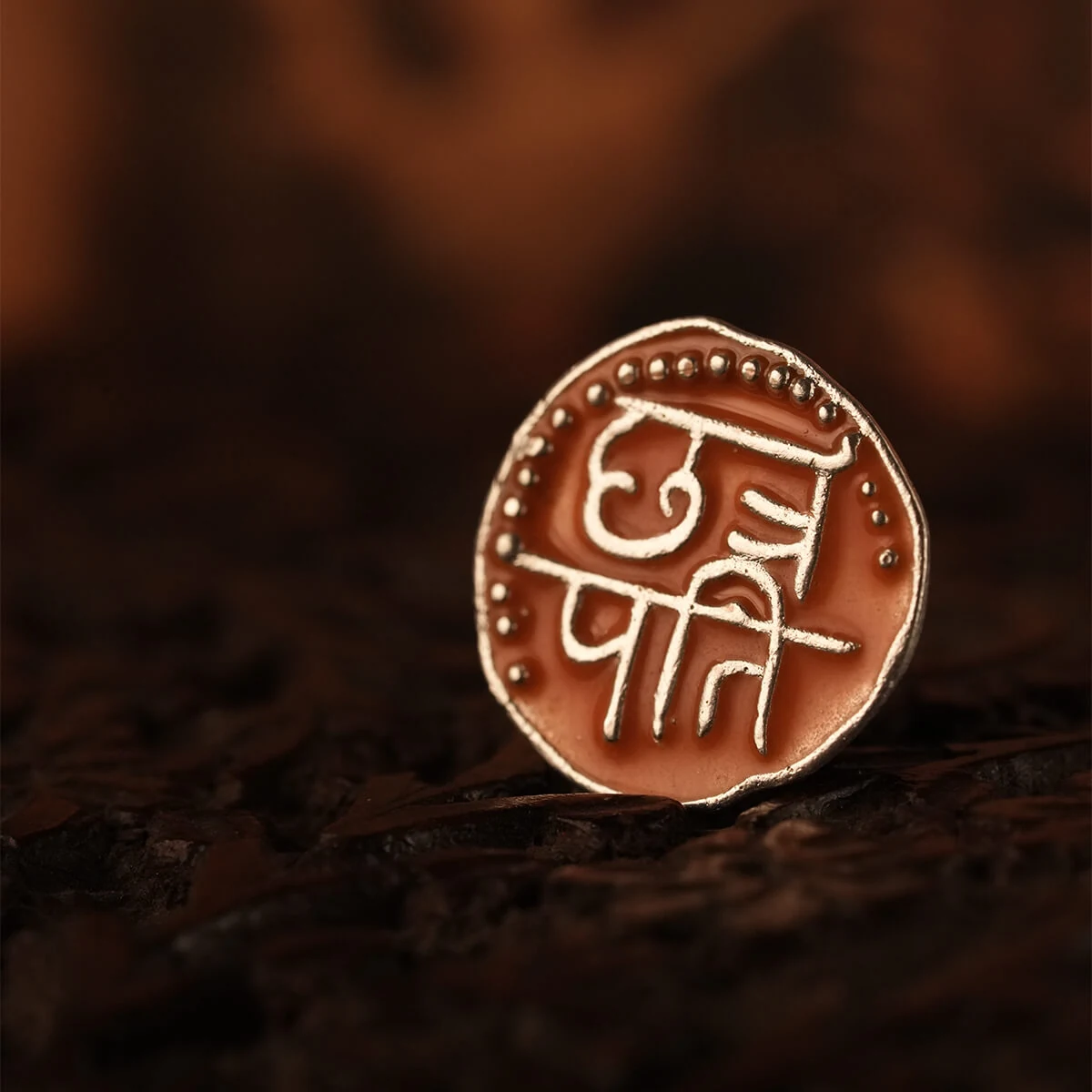 Premium Chhatrapati Shivaji Silver Brooch Pin (Big) thumbnail 2