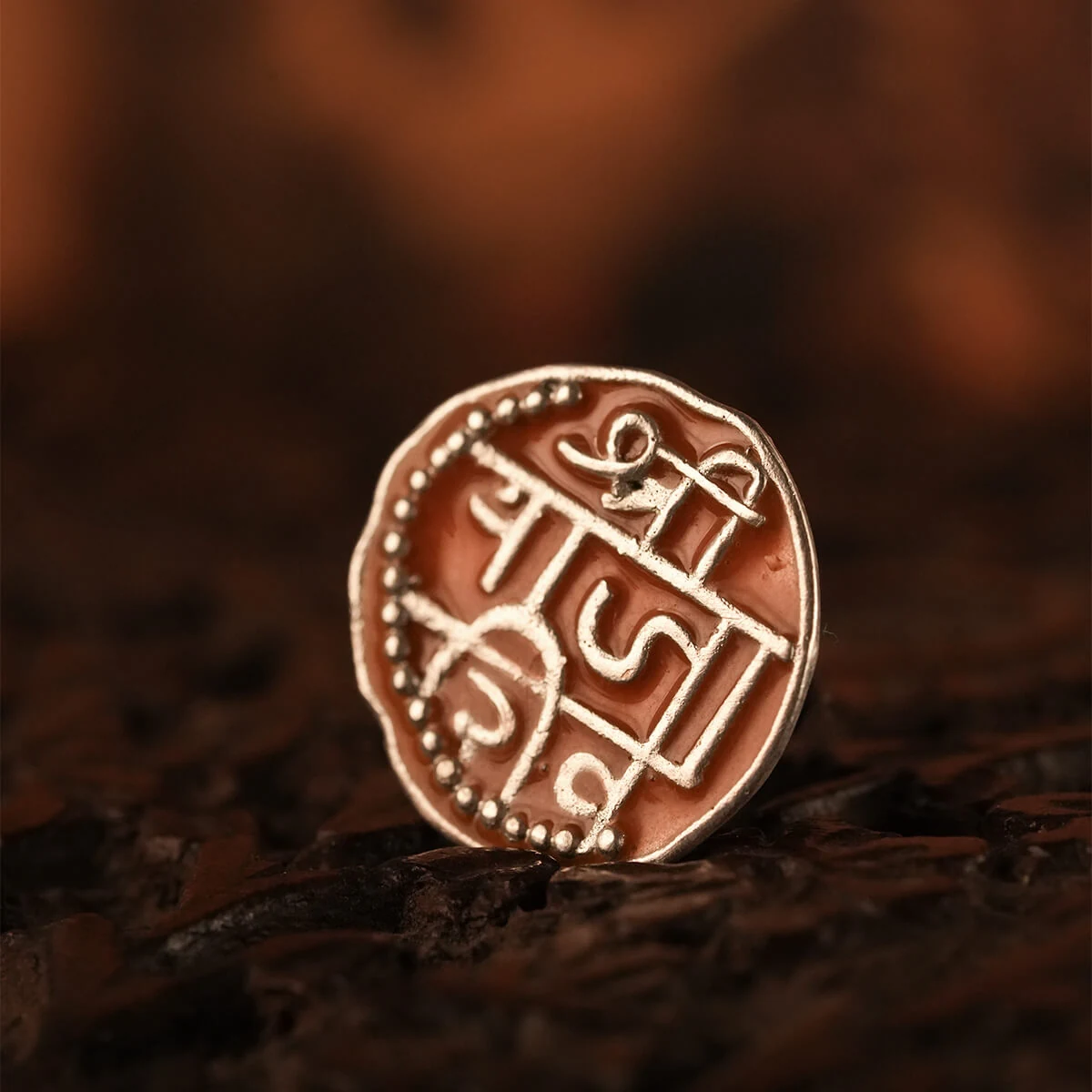 Premium Raja Shivaji Silver Brooch Pin (Big) thumbnail 2