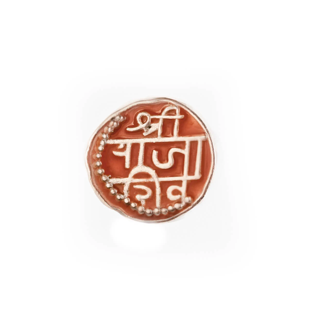 Premium Raja Shivaji Silver Brooch Pin (Big) thumbnail 4