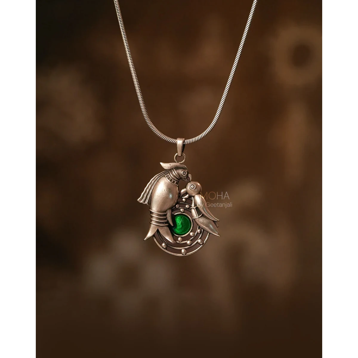 Premium Prem Silver Pendant with chain