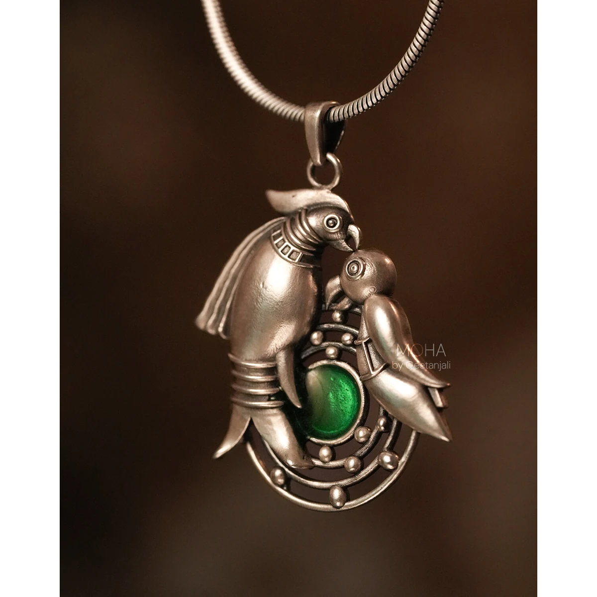 Premium Prem Silver Pendant with chain thumbnail 3