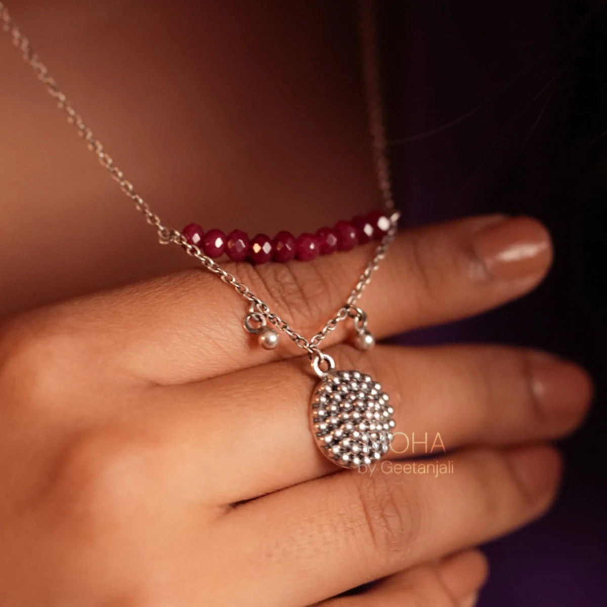 Premium Yami Silver Pendant with Chain thumbnail 2