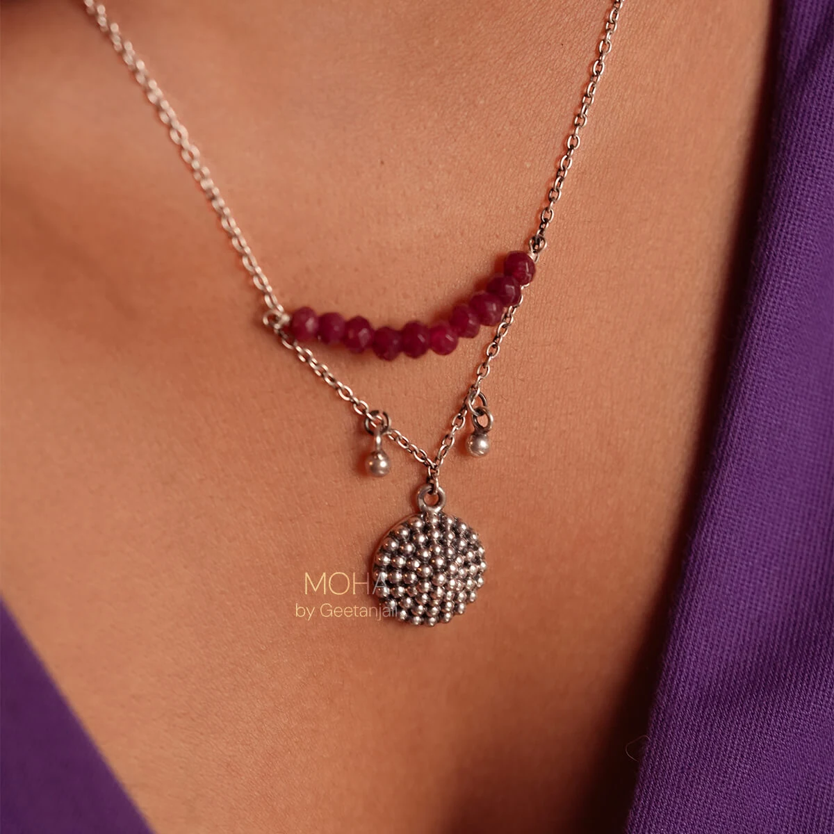 Premium Yami Silver Pendant with Chain thumbnail 3