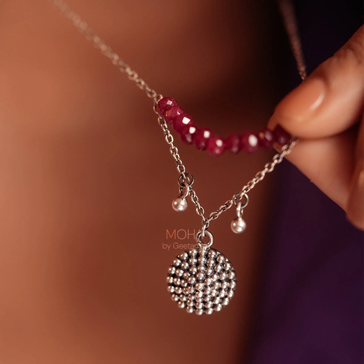 Premium Yami Silver Pendant with Chain thumbnail 4