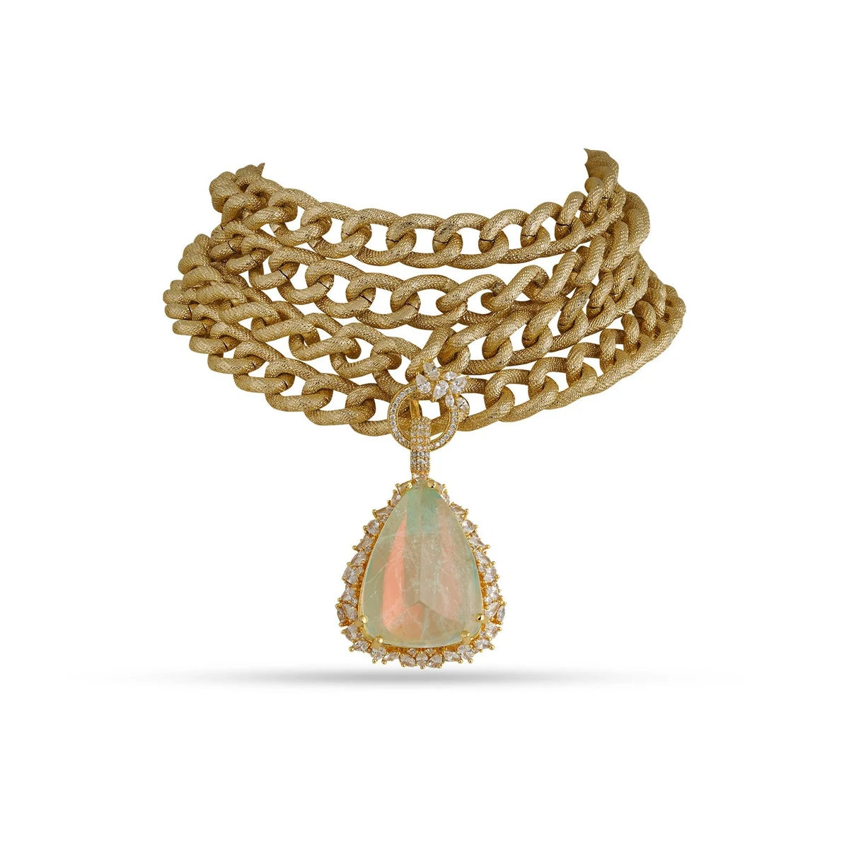Premium Roza - Statement Pendant Chain Choker thumbnail 2