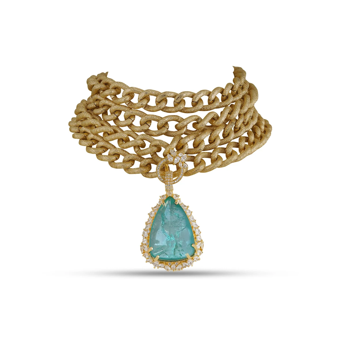 Premium Roza - Statement Pendant Chain Choker thumbnail 3