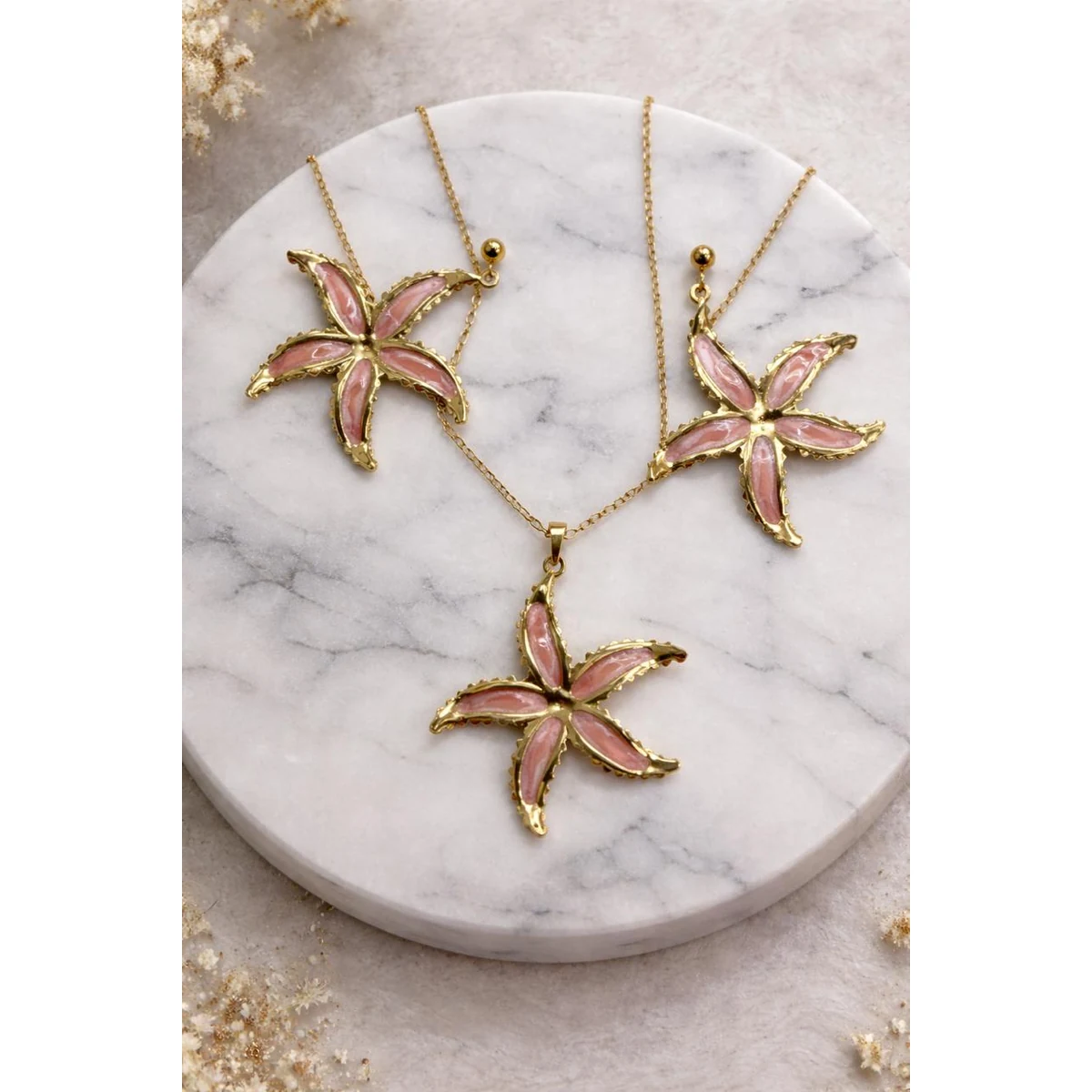 Premium Sea Bloom Starfish Pendant Set thumbnail 3