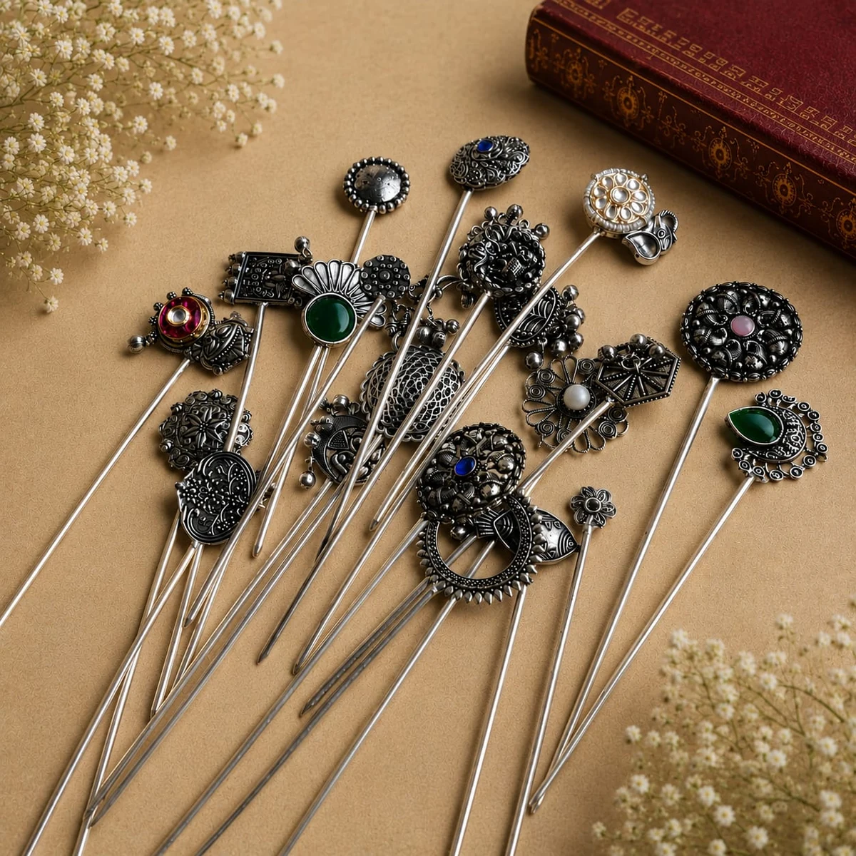 Premium Antique Bun Sticks - Hair Pin