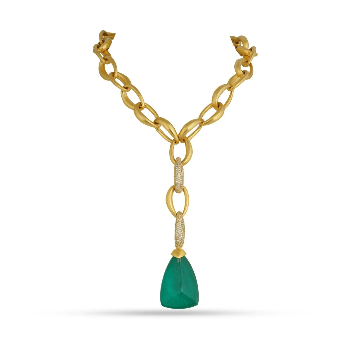 Premium Layla - Gold Link & Doublet Necklace