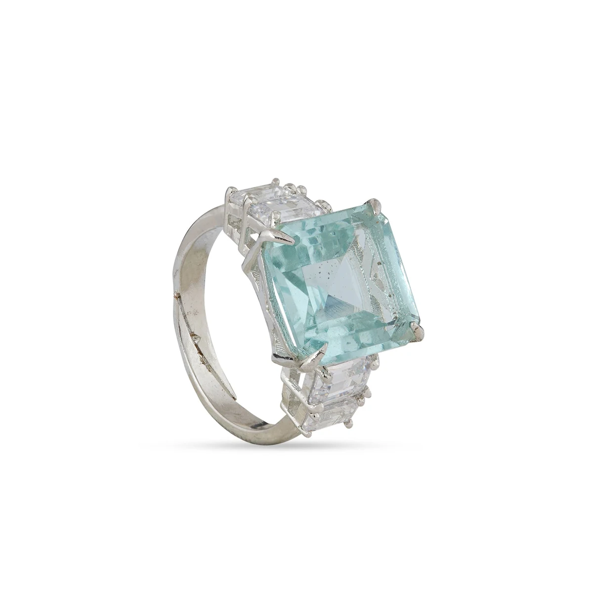 Premium Denver - Aqua Blue Cubic Zirconia Ring