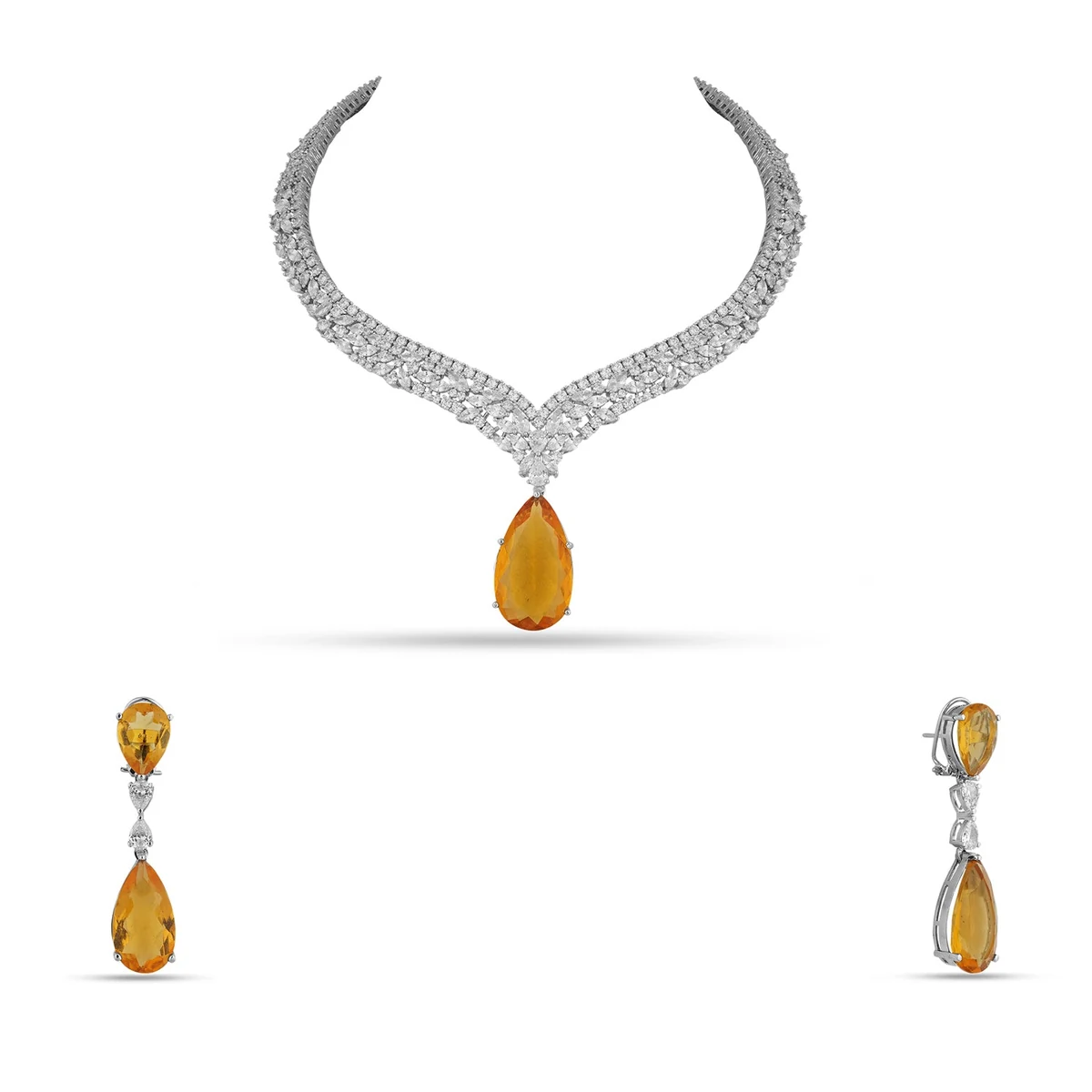 Premium Ziba - Cubic Zirconia Necklace Set