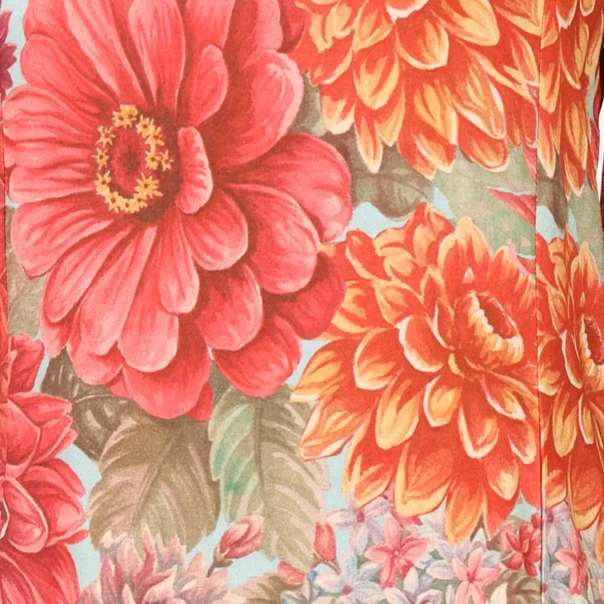 Multi-colour Floral Printed Rayon A-line Kurta with A-line Pants Set thumbnail 3