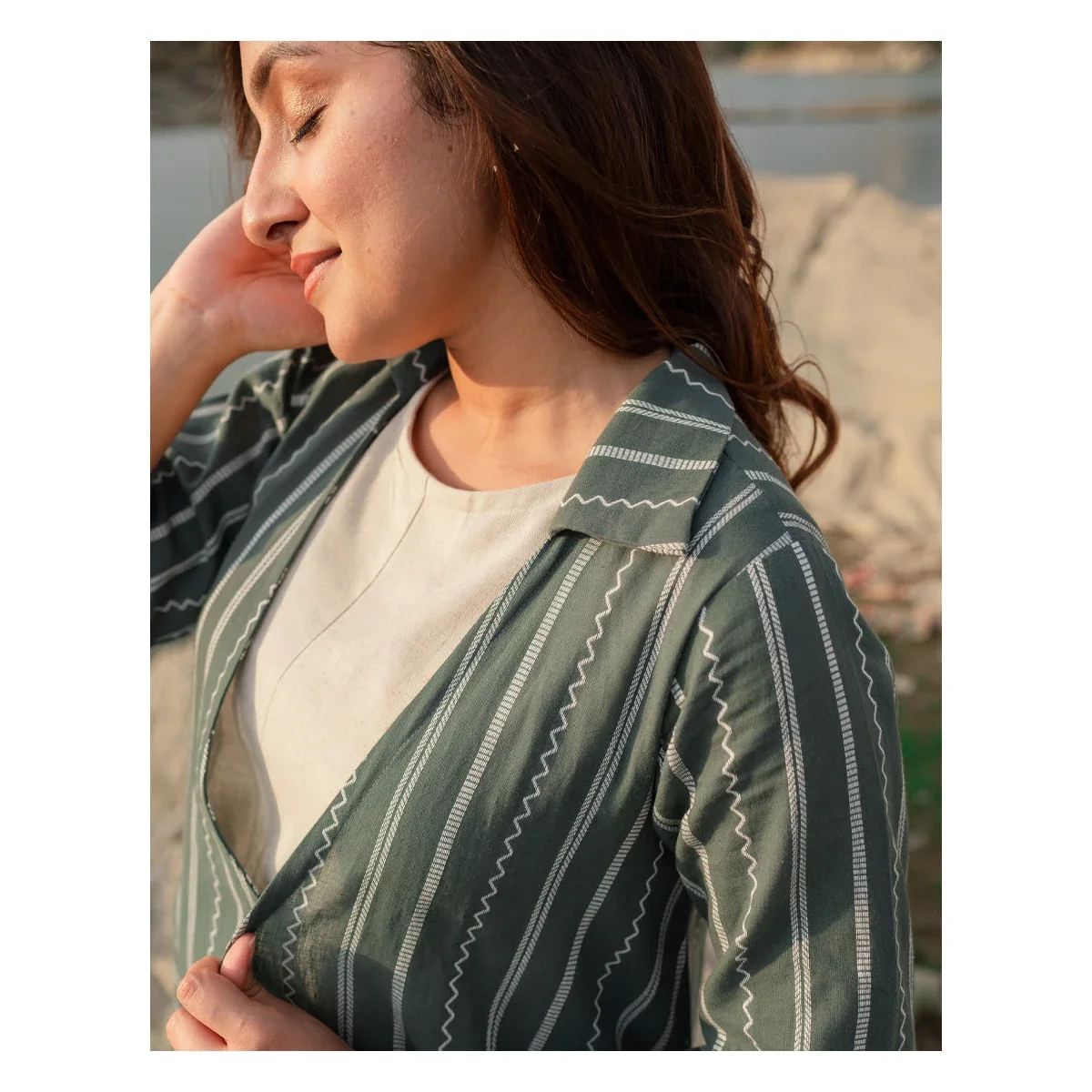 Premium Green Bay Jacket With Dress thumbnail 2