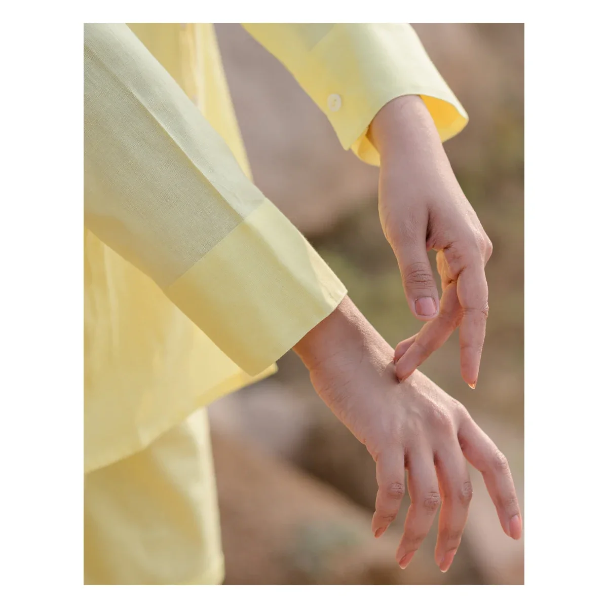 Premium Misty Yellow Shirt & Shorts Co-ord Set thumbnail 4