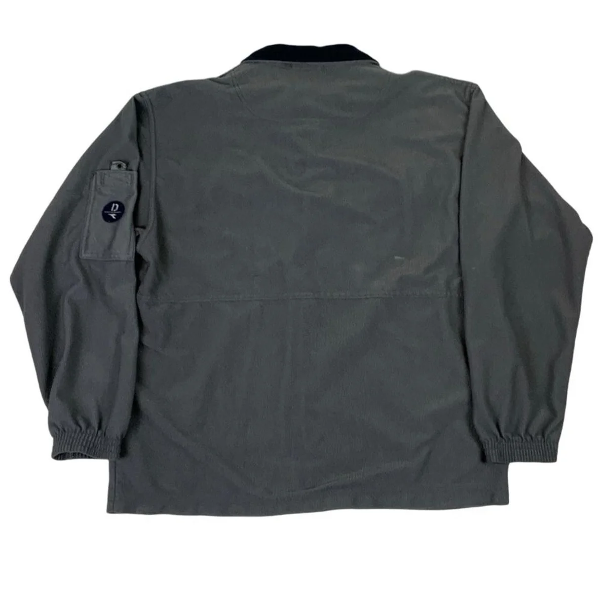 00s Diadora Corduroy Khaki Navy Outdoor Windbreaker Jacket M L thumbnail 2