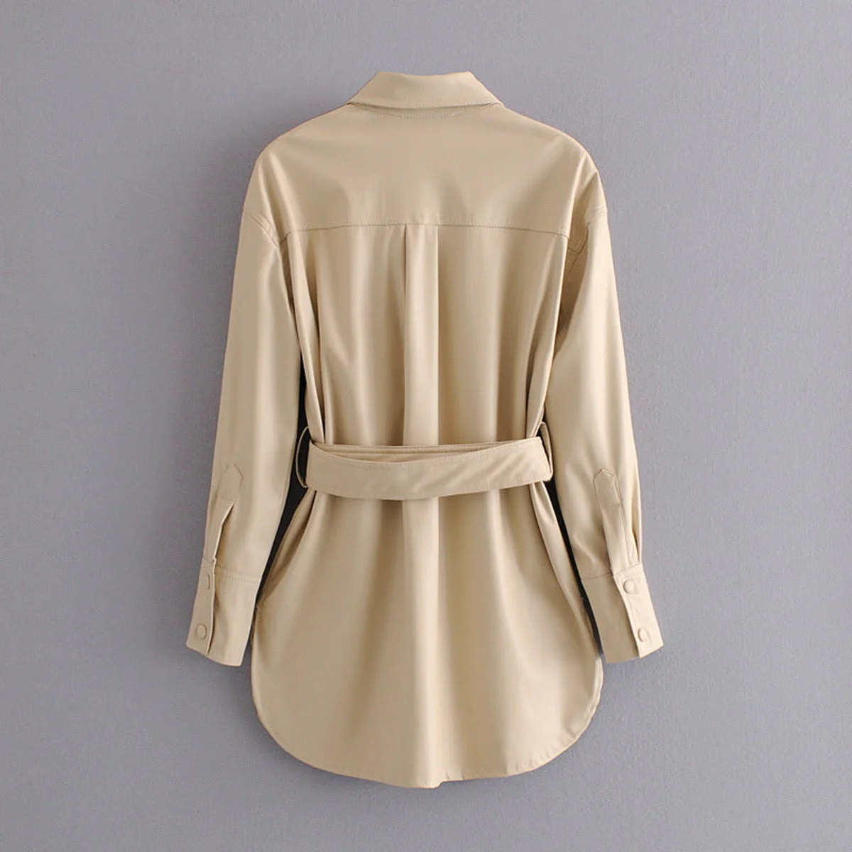 women long coat spring windbreaker thumbnail 2