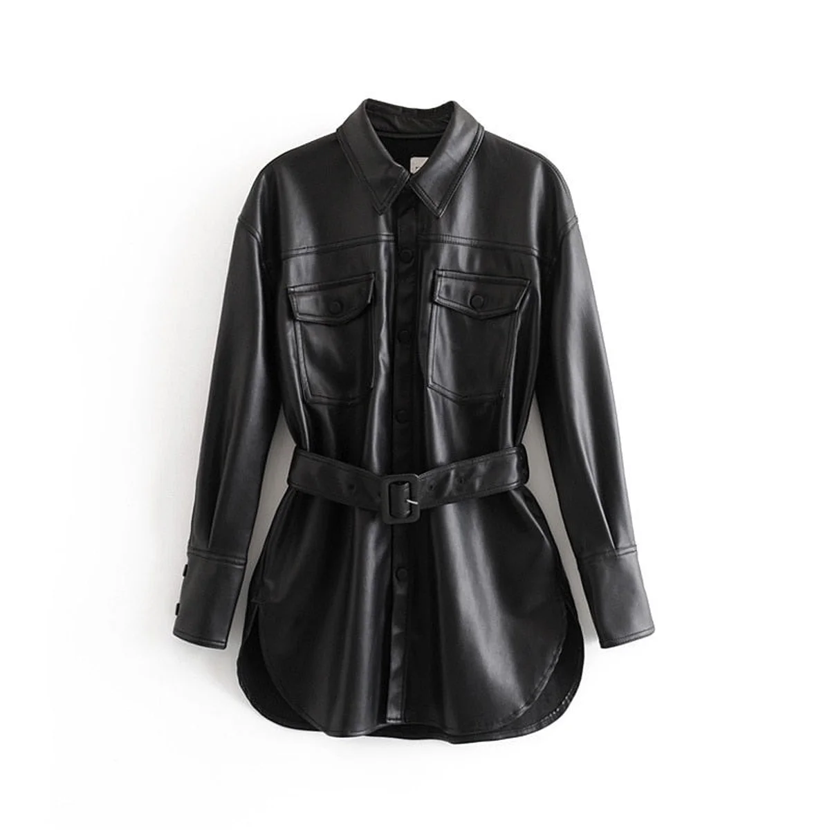 women long coat spring windbreaker thumbnail 4