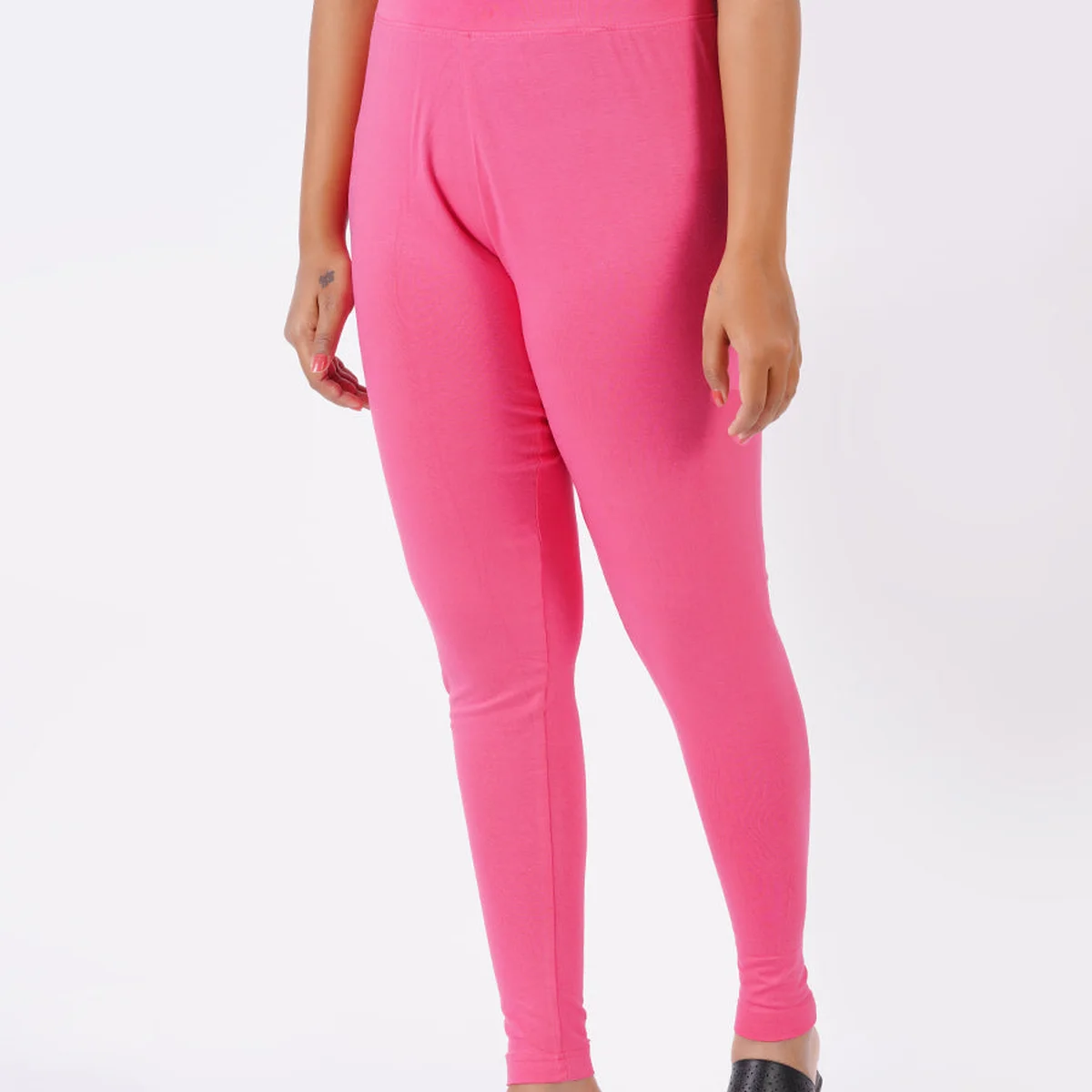 Churidar Fit Spandex Stretchable Leggings Lotus L03 - Image 1