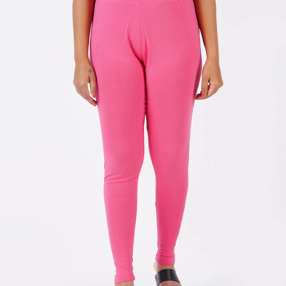 Churidar Fit Spandex Stretchable Leggings Lotus L03 thumbnail 2