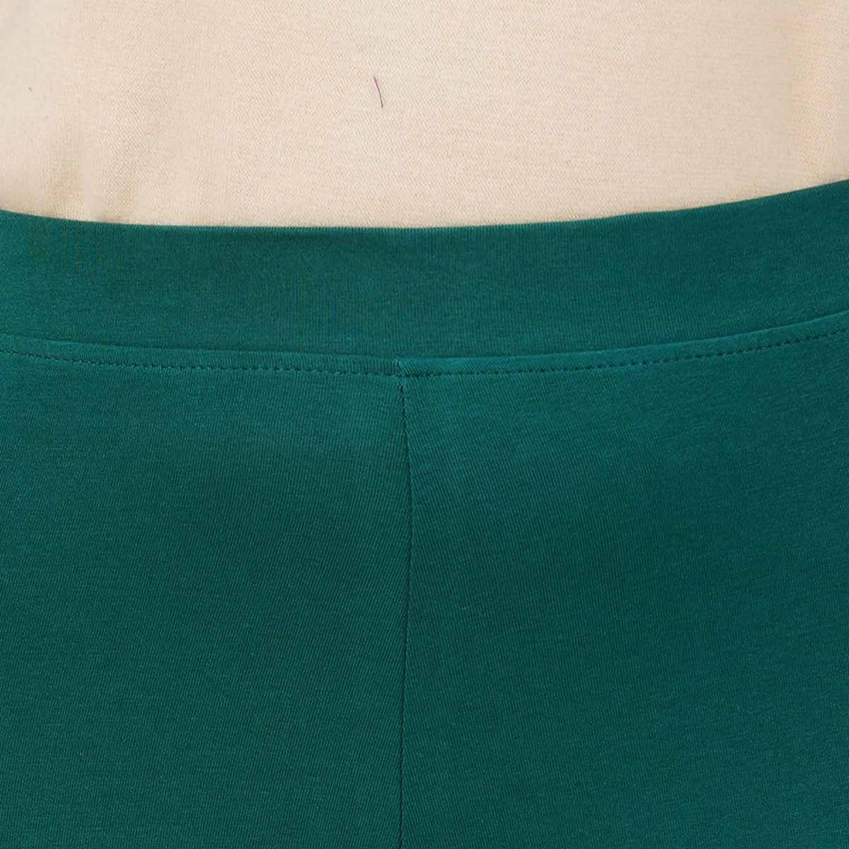 Churidar Fit Spandex Stretchable Leggings Bottle Green thumbnail 3