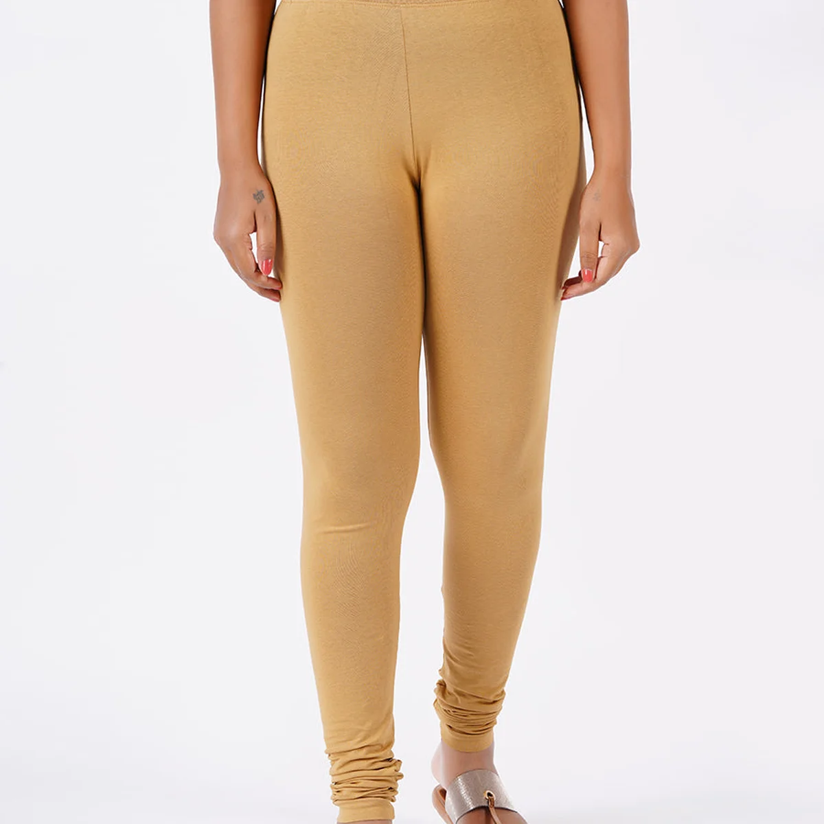 Churidar Fit Spandex Stretchable Leggings Skin L19 thumbnail 3