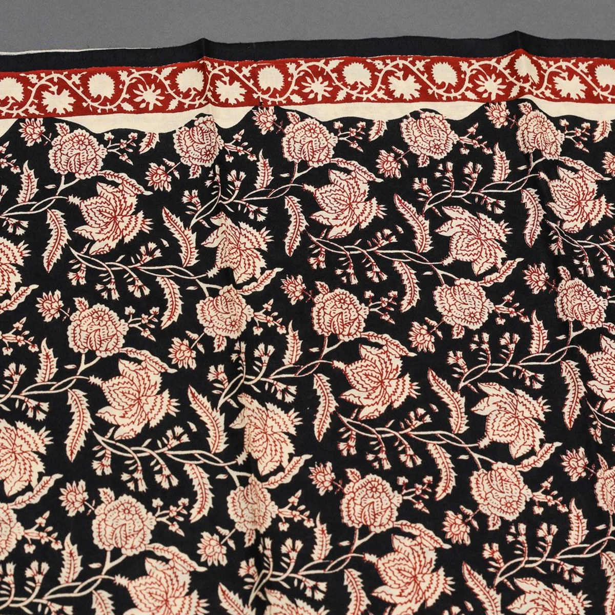 Black Bagru Jaal Print Cotton Salwar Suit Set Material thumbnail 4