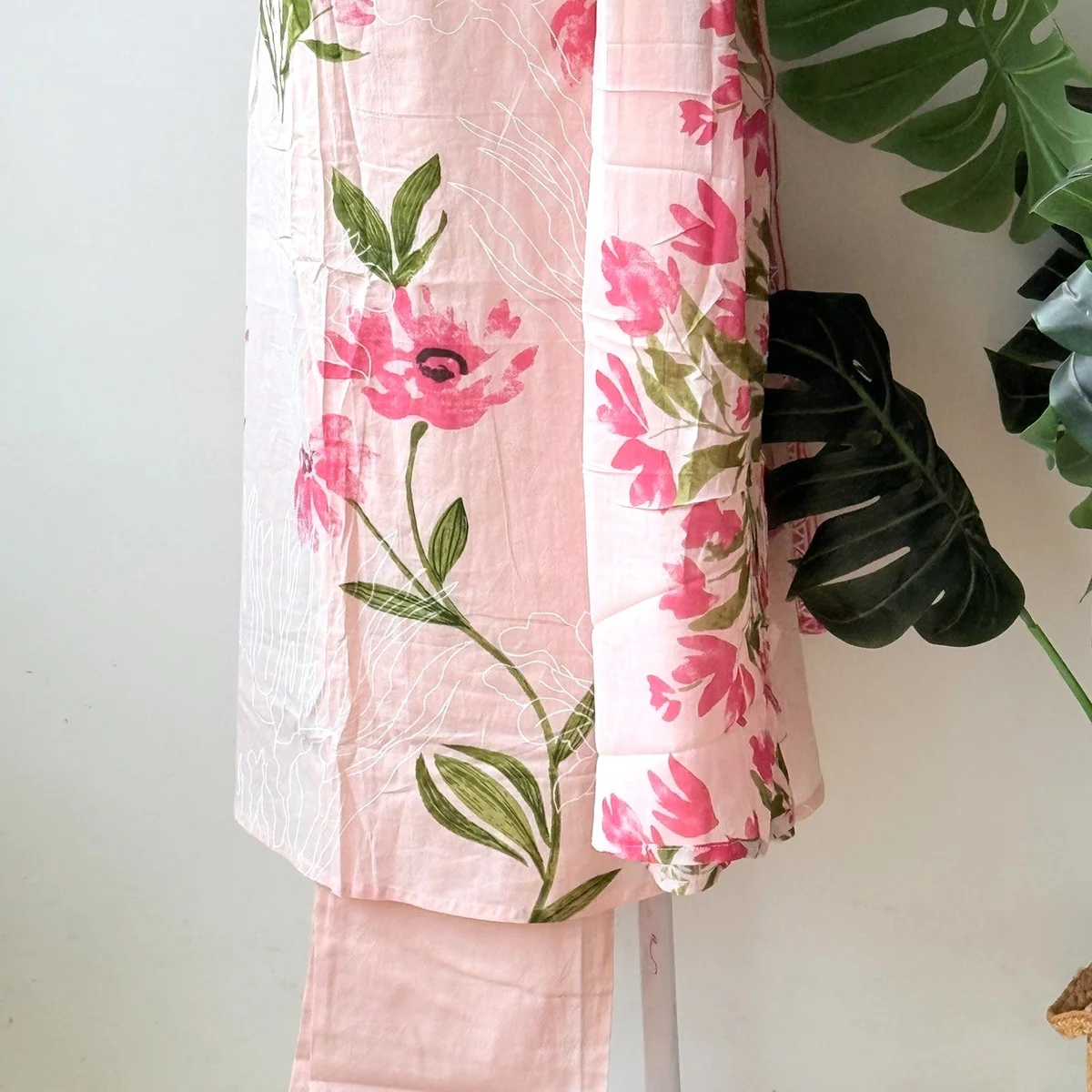Floral printed pure cotton suit set thumbnail 4