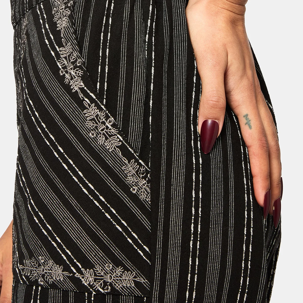 Tate Stripe Wide Leg Trousers thumbnail 4