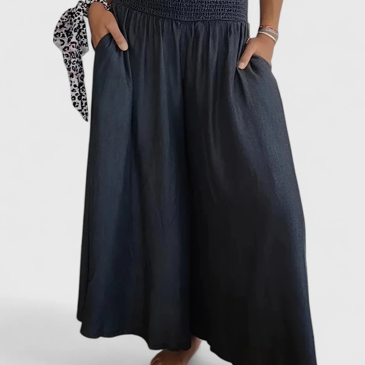 Evalia Lightweight Wide Leg Troers thumbnail 4