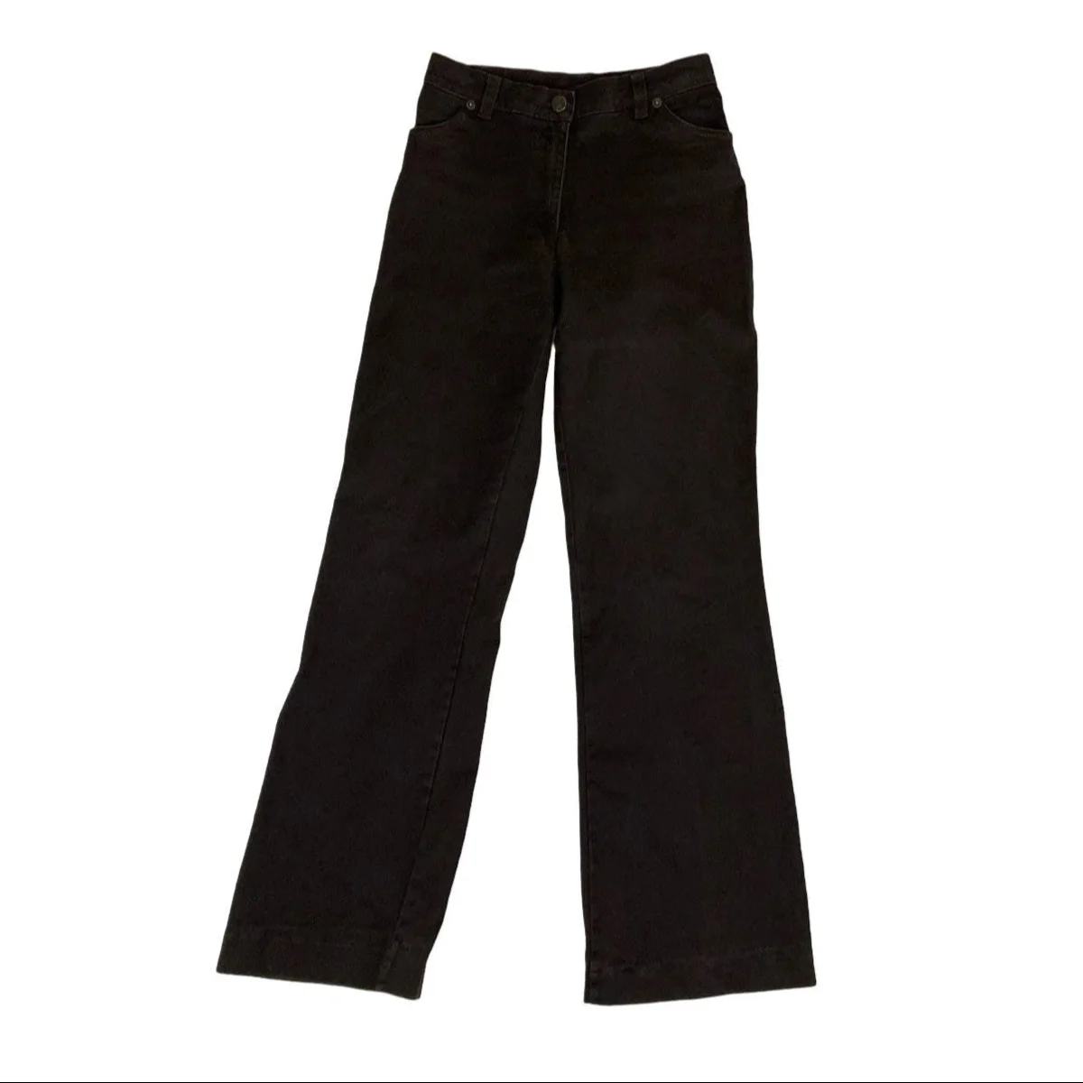 Vintage 90s Hot Blood Sportwear Brown Wide Leg Trousers 6 8 25W 37L - Image 1
