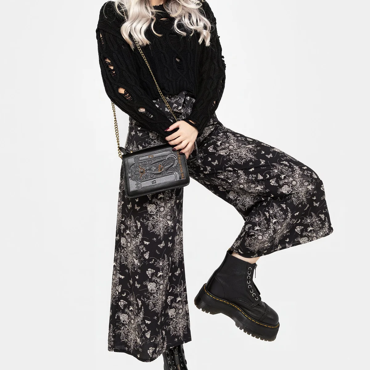Thalia Tie Waist Culottes thumbnail 4