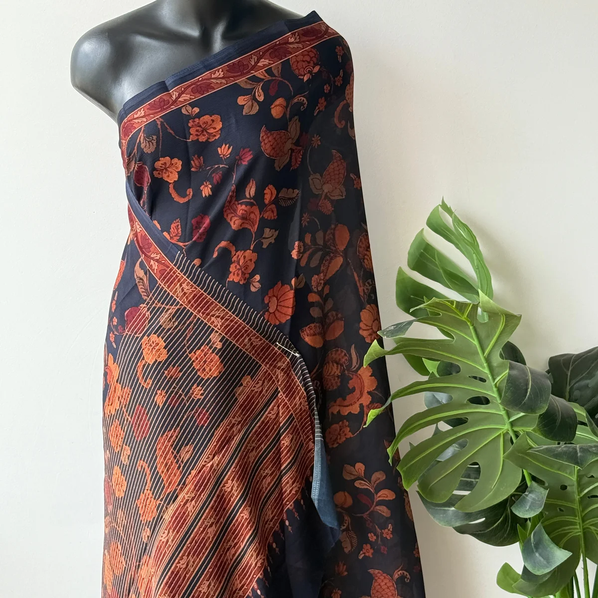 Printed georgette saree - Image 1