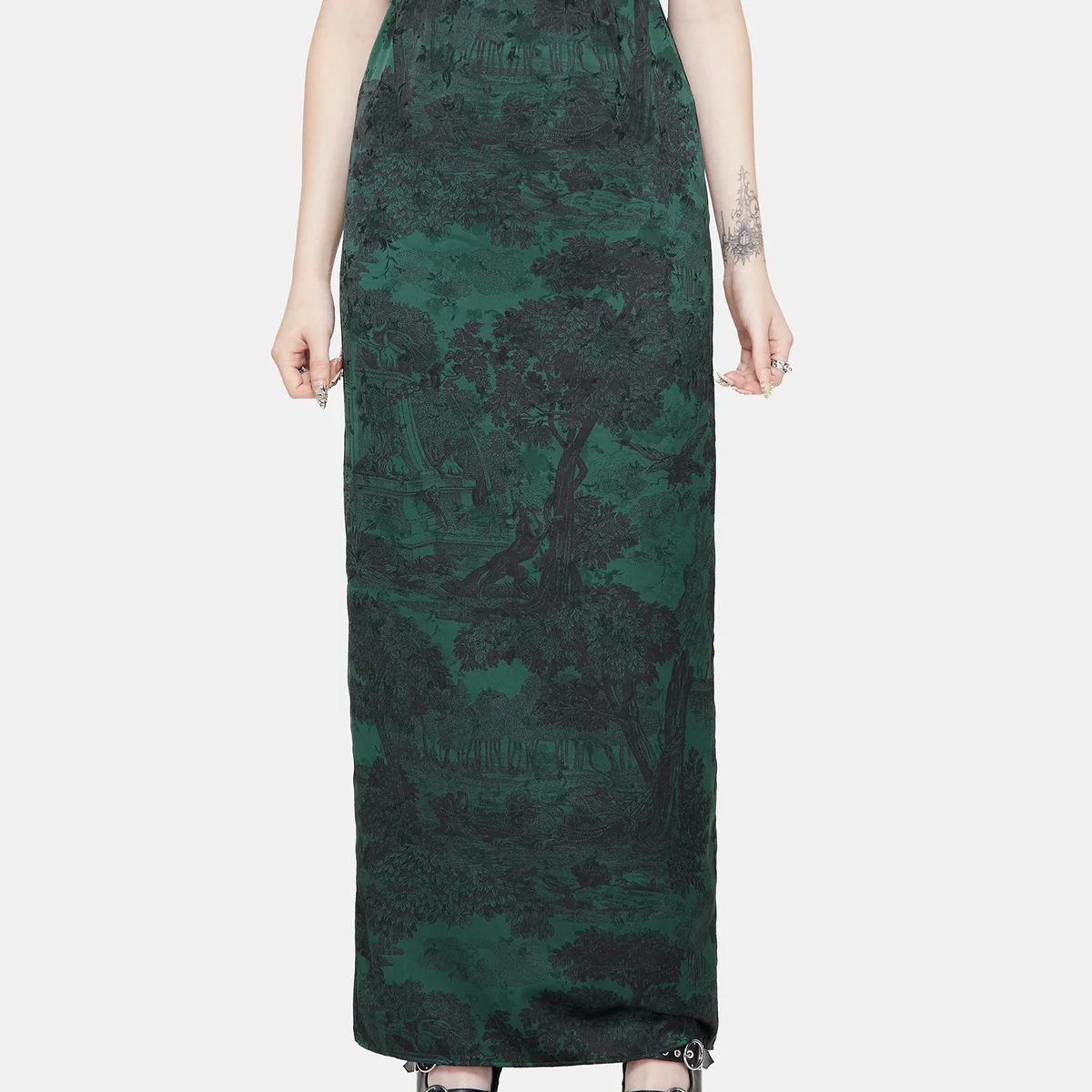 Solara Toile Print Maxi Skirt thumbnail 4