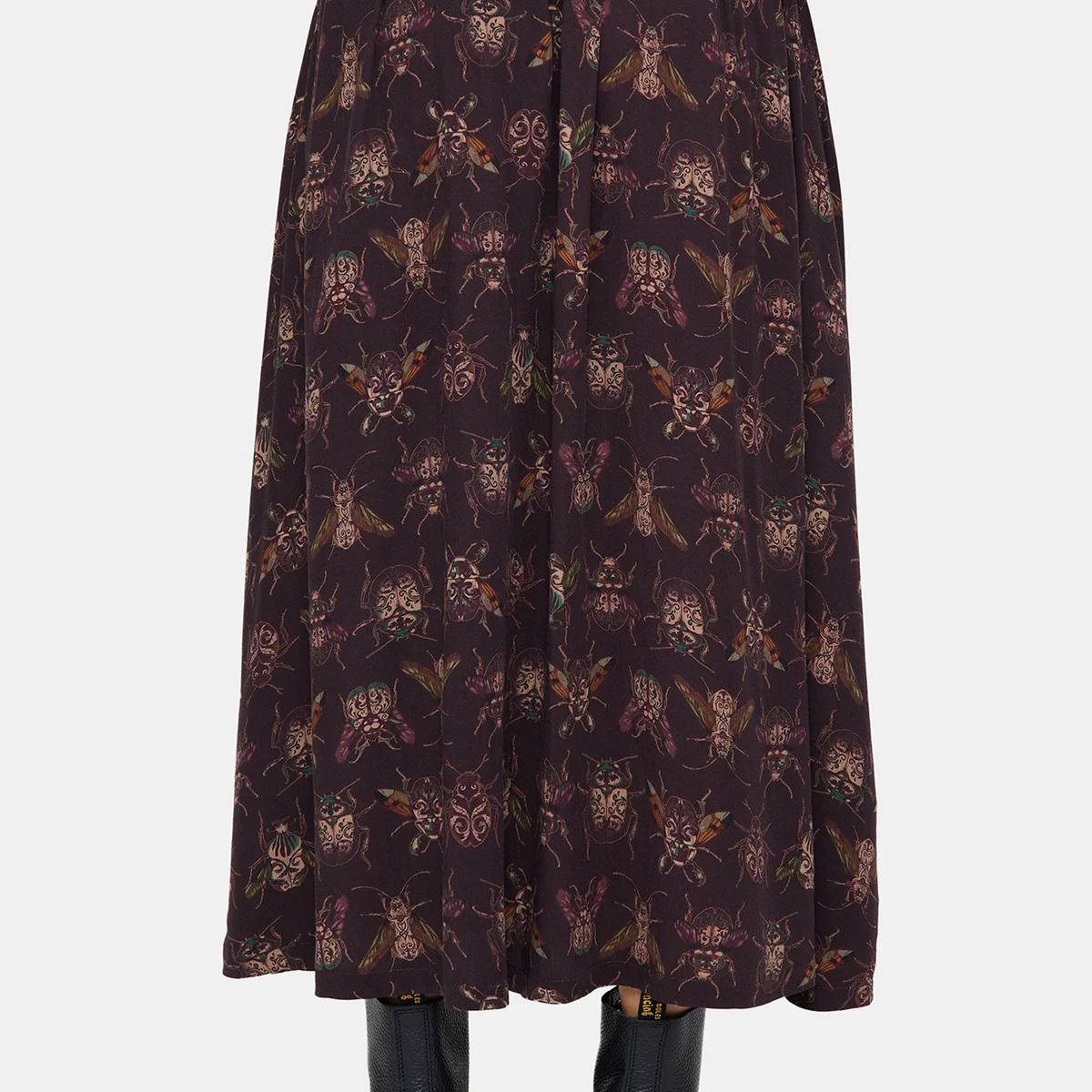 Scorn Bug Printed Midi Skirt thumbnail 3