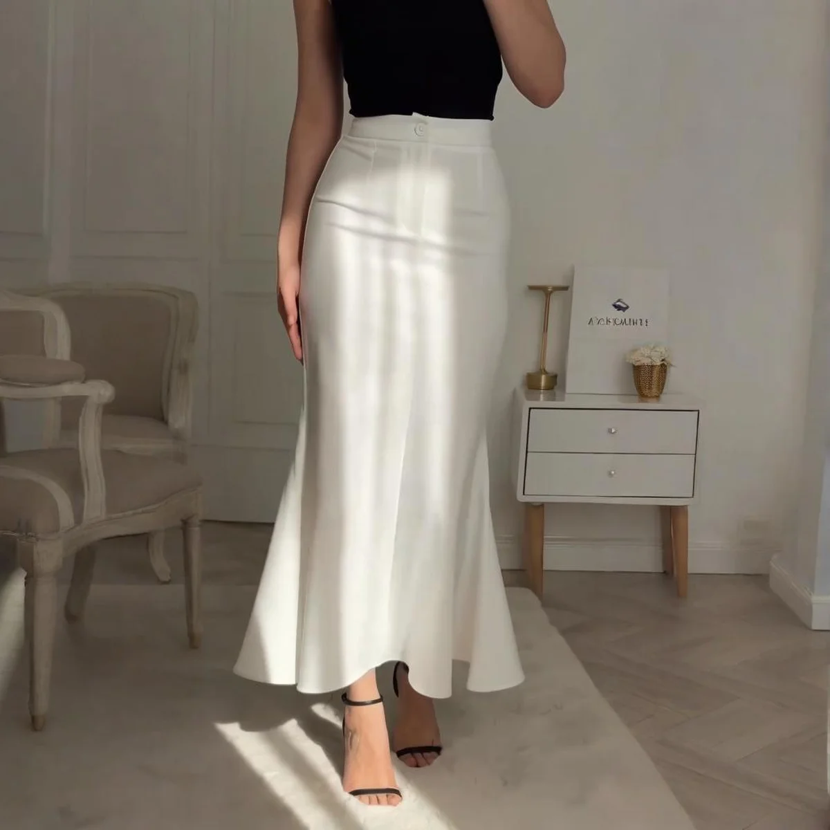 Womens Stylish Versatile Long Skirt thumbnail 2