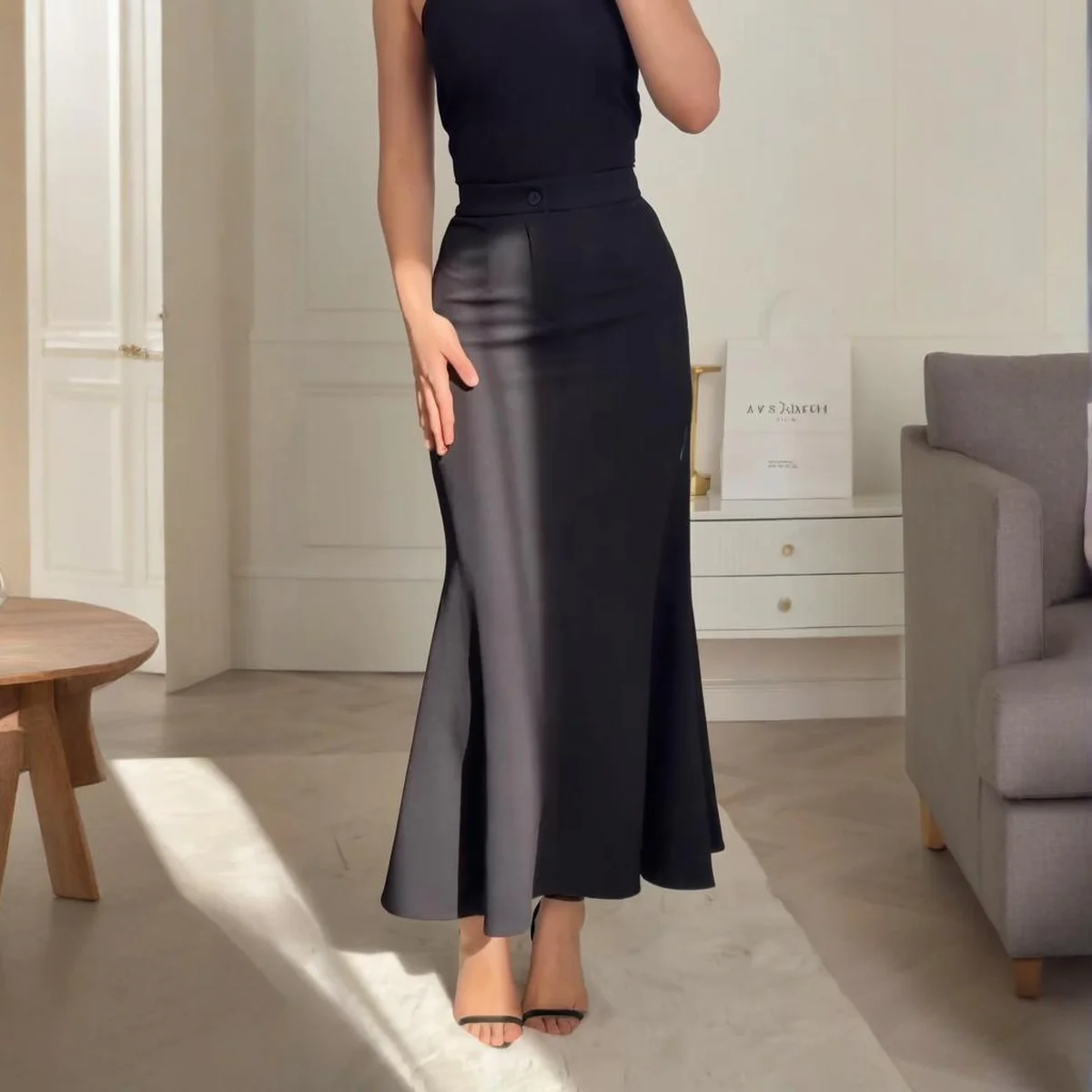 Womens Stylish Versatile Long Skirt thumbnail 4