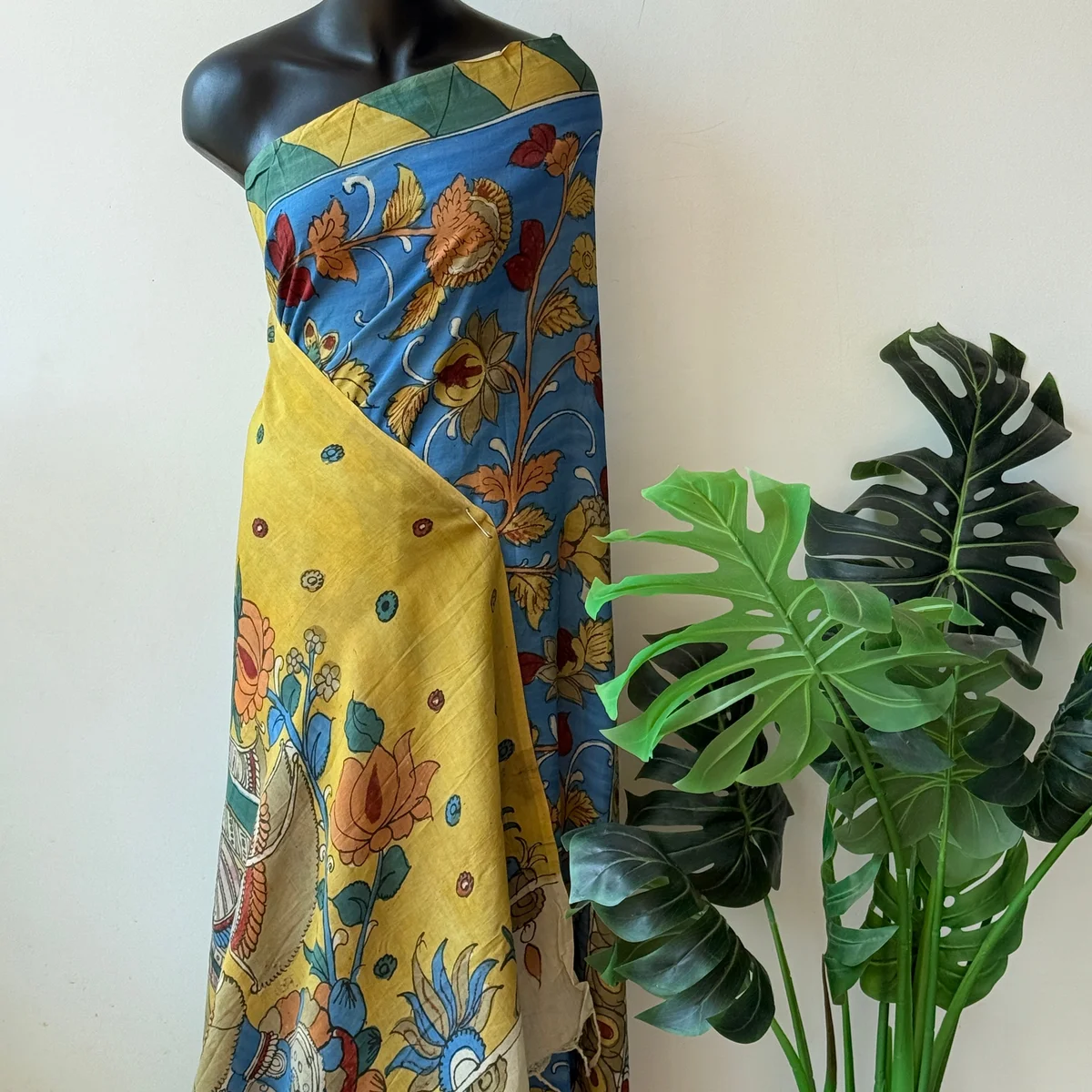 Pen Kalamkari chennuri silk saree