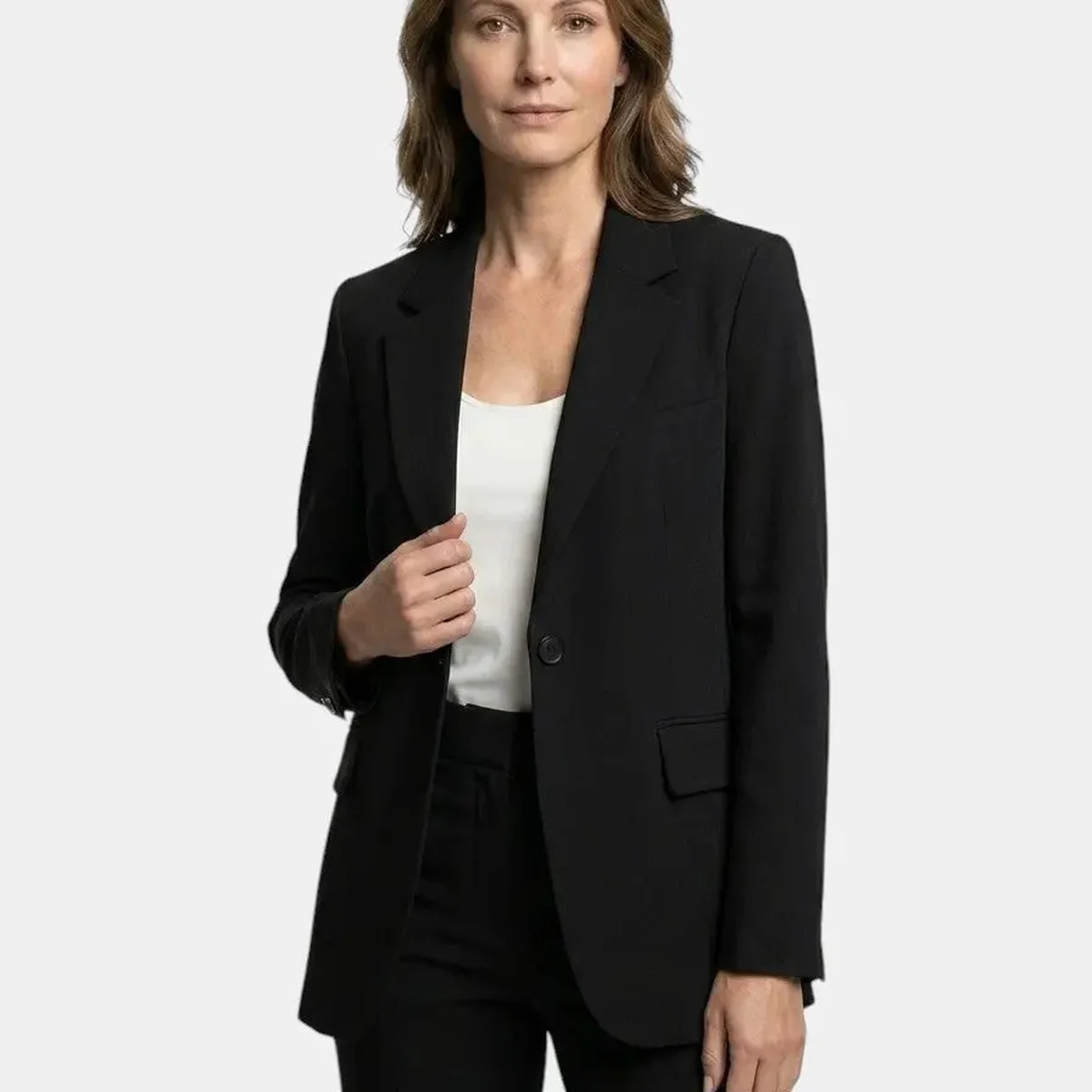 Women's Tailored Blazer and Trousers Suit | Elegant All-Season Two-Piece Set thumbnail 3